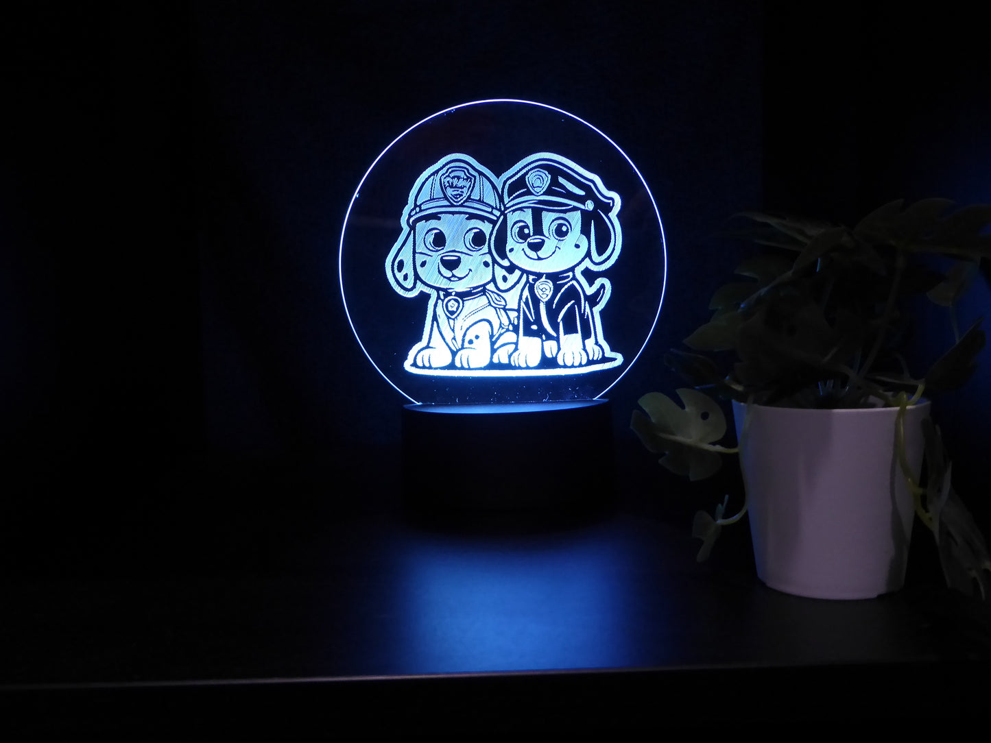 PAW PATROL NIGHT LIGHT 8 COLOURS LED LAMP