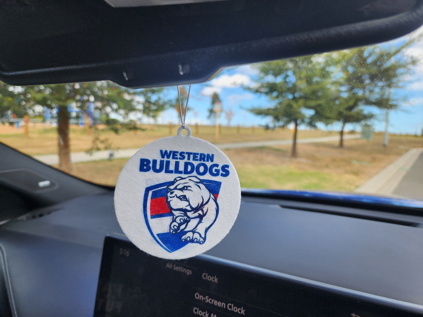 WESTERN BULLDOGS CAR AIR FRESHENER