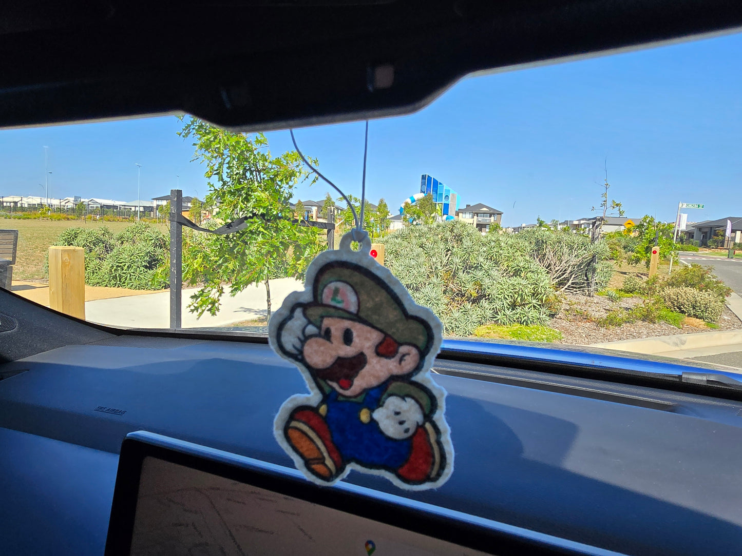 SUPER MARIO LUIGI CAR AIR FRESHENER