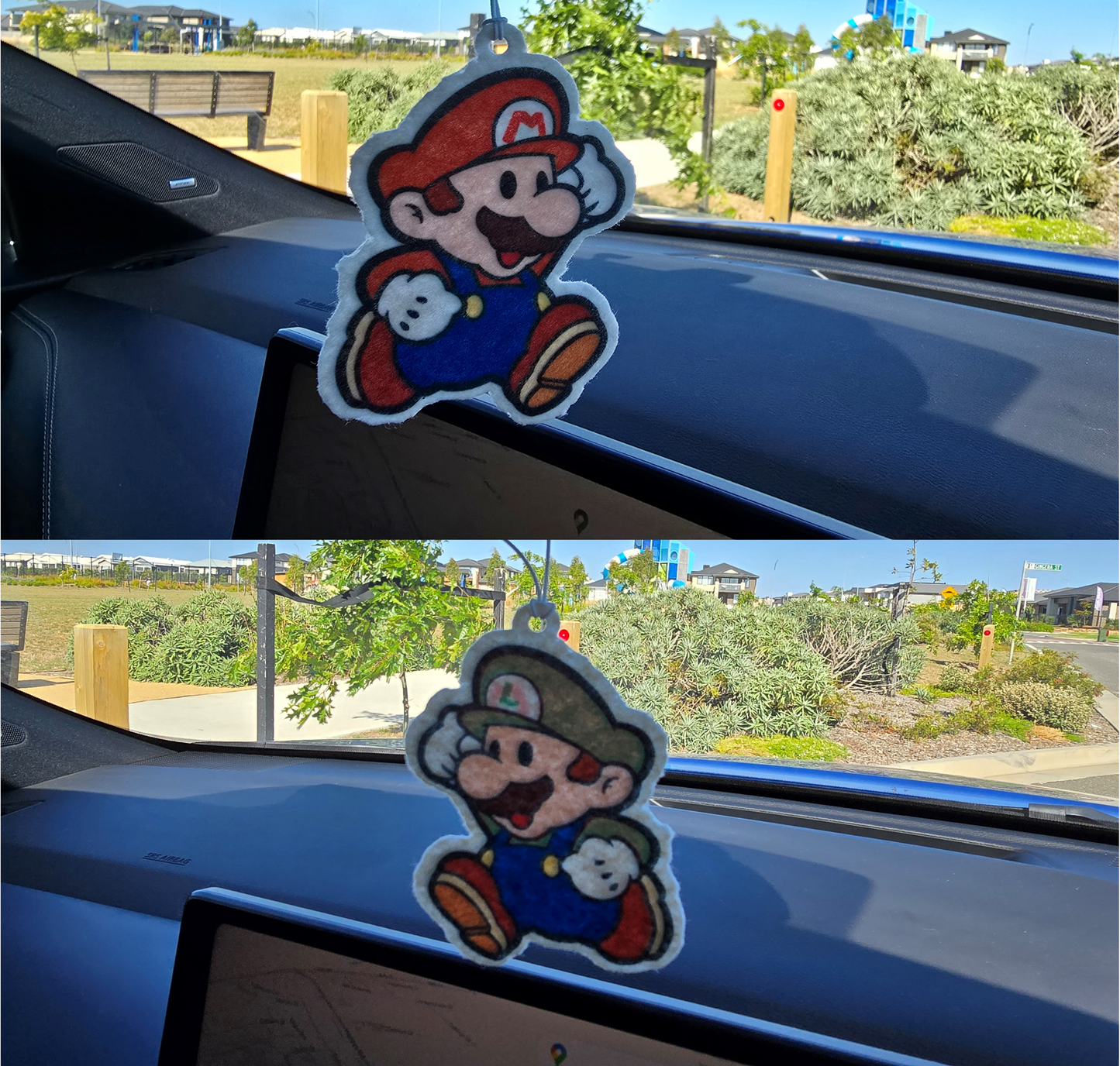 SUPER MARIO LUIGI CAR AIR FRESHENER