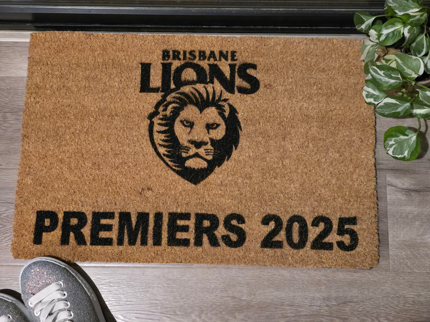BRISBANE LIONS PREMIERS 2025 CUSTOM DOOR MAT