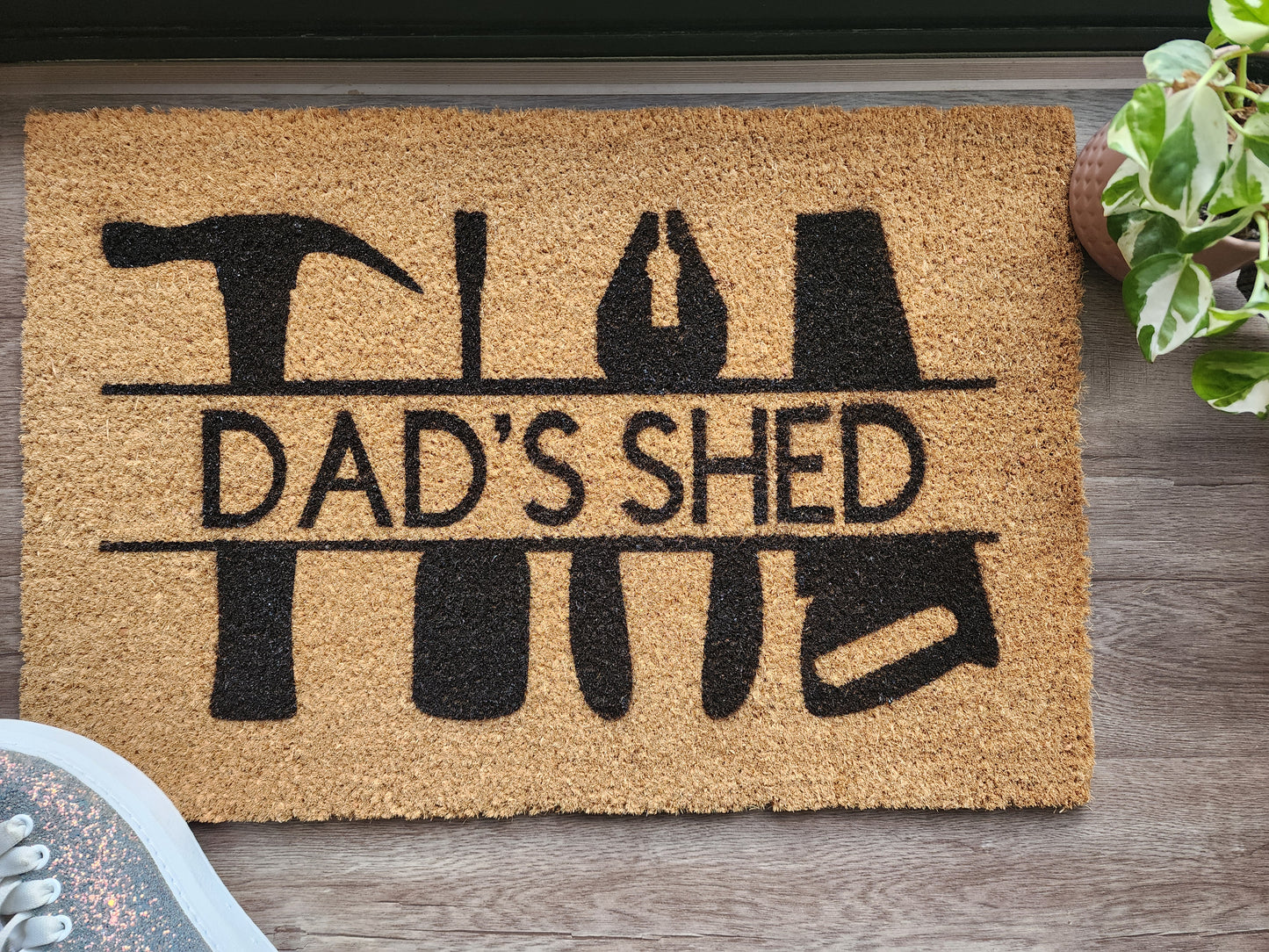 DAD'S SHED FUN CUSTOM DOORMAT