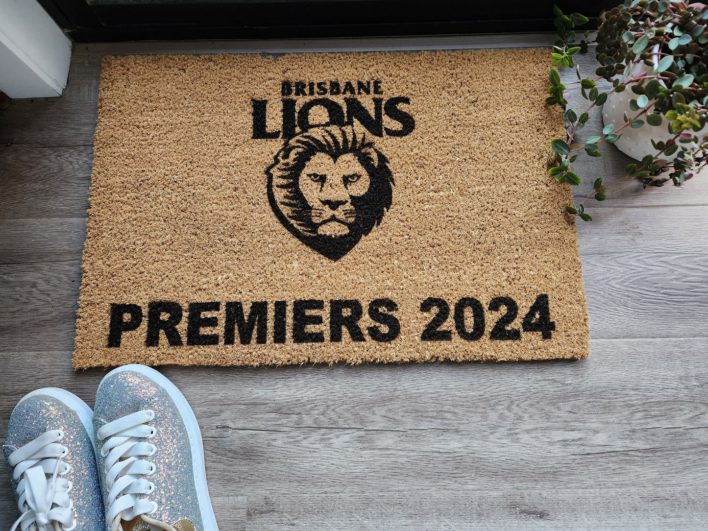 BRISBANE LIONS PREMIERS '24 CUSTOM DOOR MAT