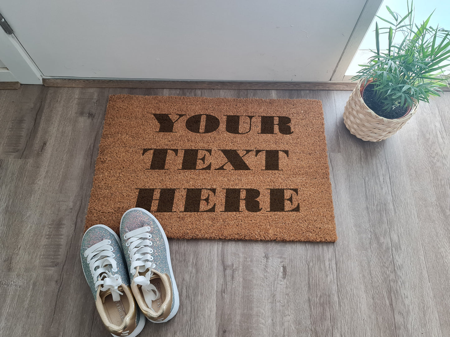 YOUR TEXT HERE CUSTOM DOOR MAT