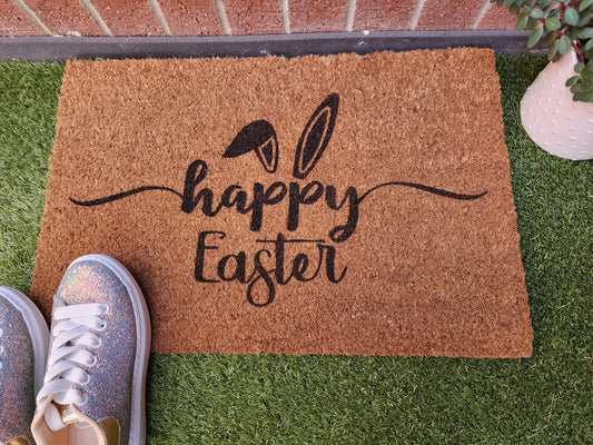HAPPY EASTER CUSTOM DOOR MAT