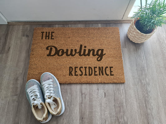 THE FAMILY NAME RESIDENCE PERSONALISED DOOR MAT
