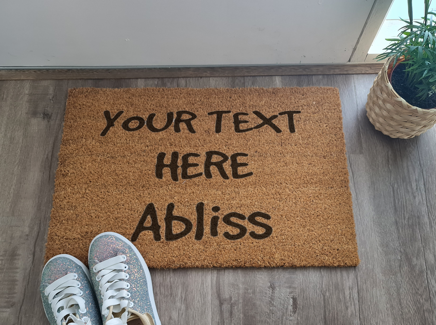CUSTOM DOORMAT YOUR TEXT HERE DESIGN YOUR OWN DOOR MAT