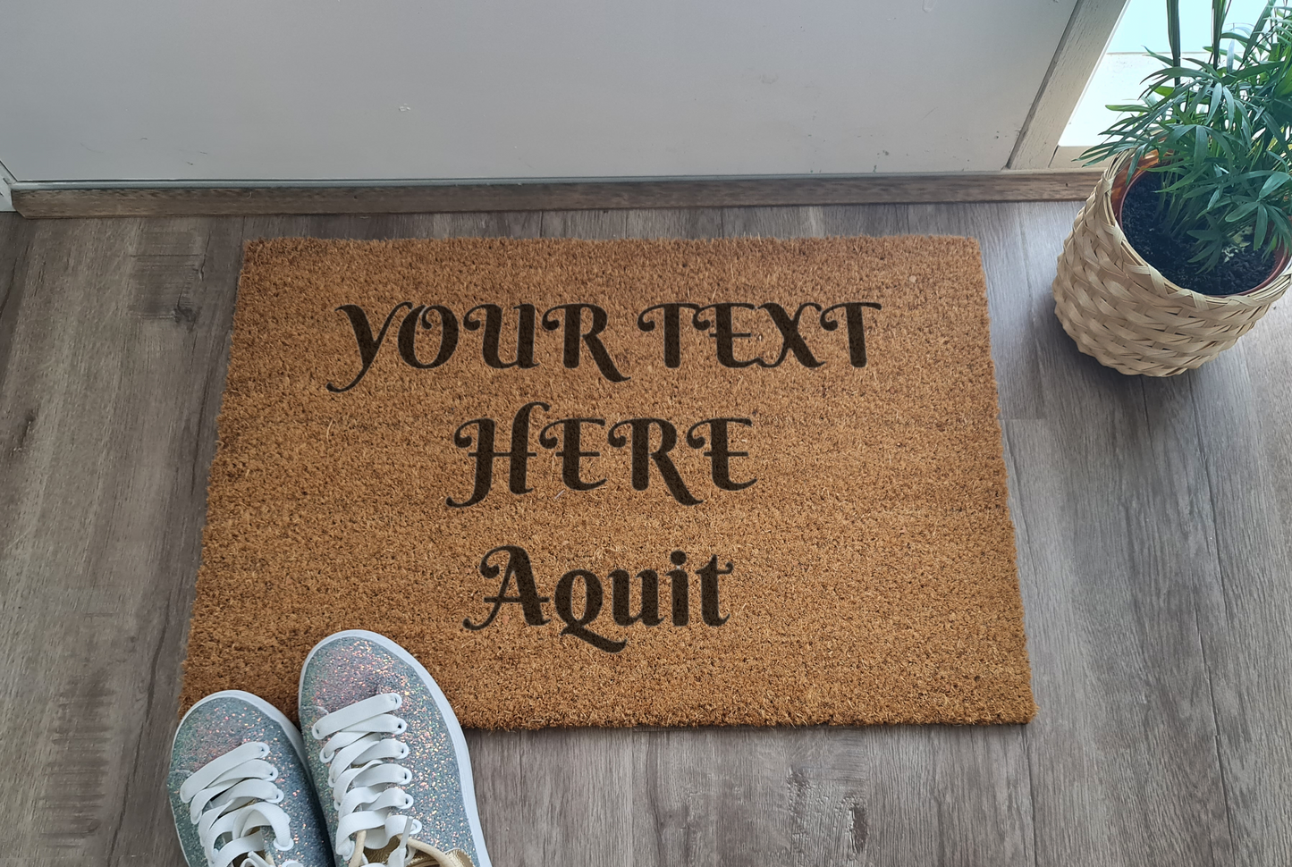 CUSTOM DOORMAT YOUR TEXT HERE DESIGN YOUR OWN DOOR MAT