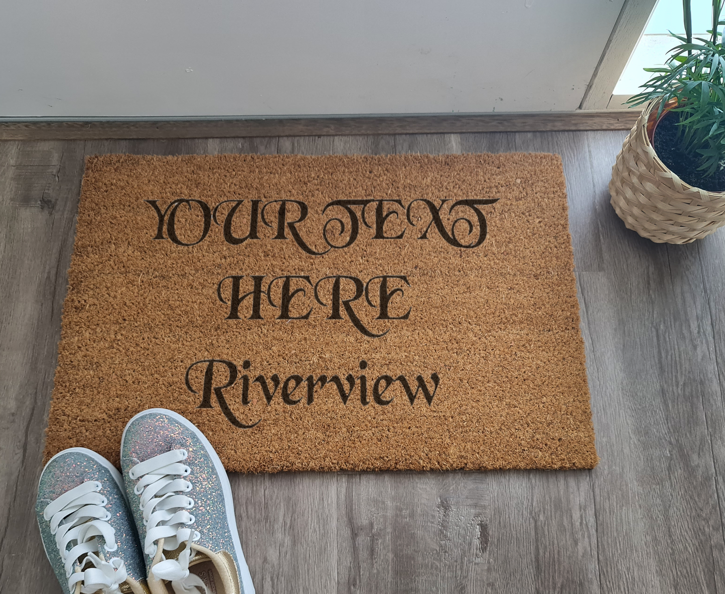 CUSTOM DOORMAT YOUR TEXT HERE DESIGN YOUR OWN DOOR MAT