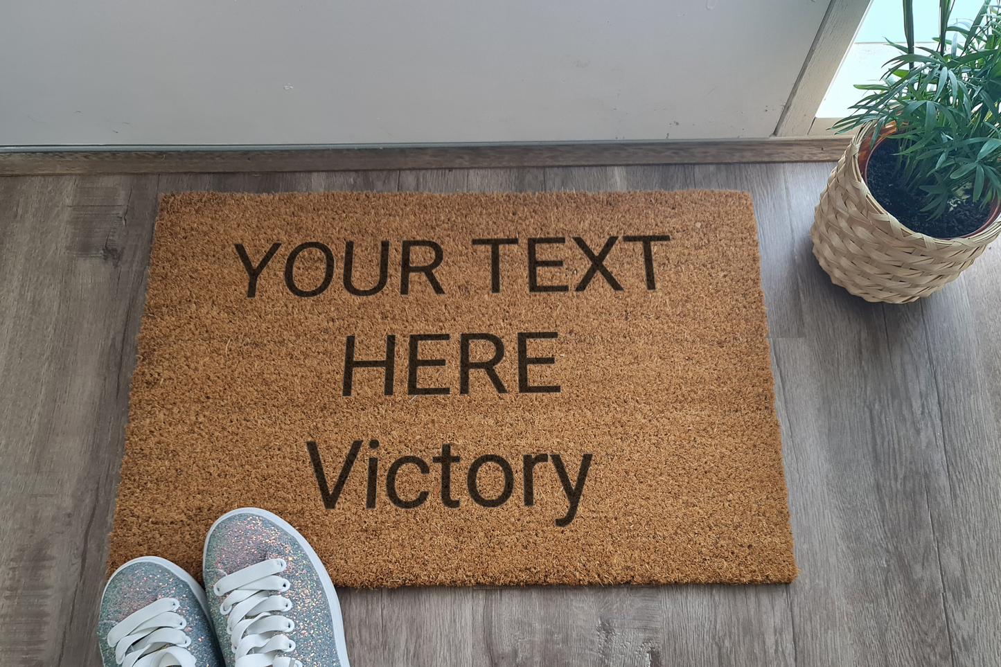 CUSTOM DOORMAT YOUR TEXT HERE DESIGN YOUR OWN DOOR MAT