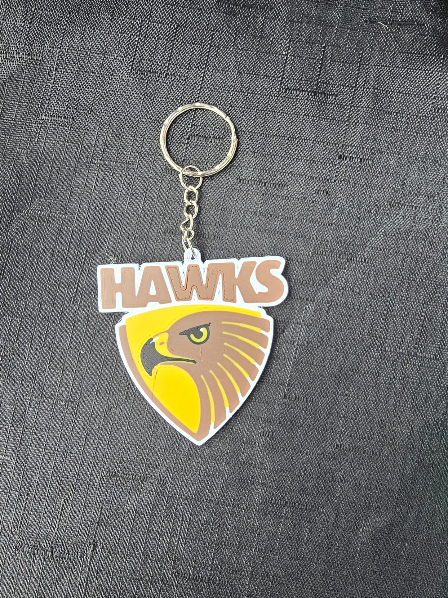Hawthorn Hawks Custom Keychain – 3D Printed Bag Tag Keyring