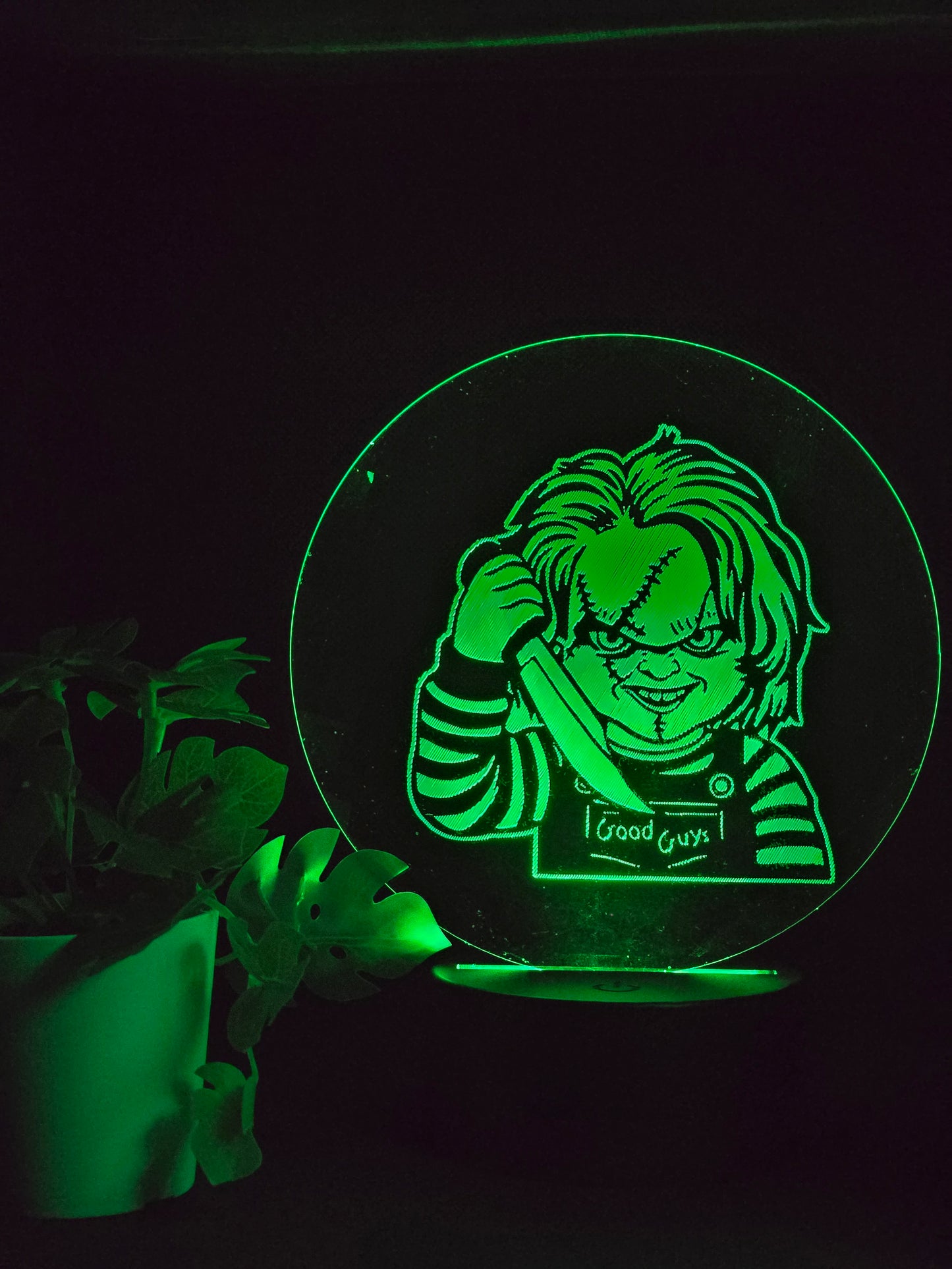 CHUCKY HORROR MOVIE NIGHT LIGHT 8 COLOURS LED LAMP
