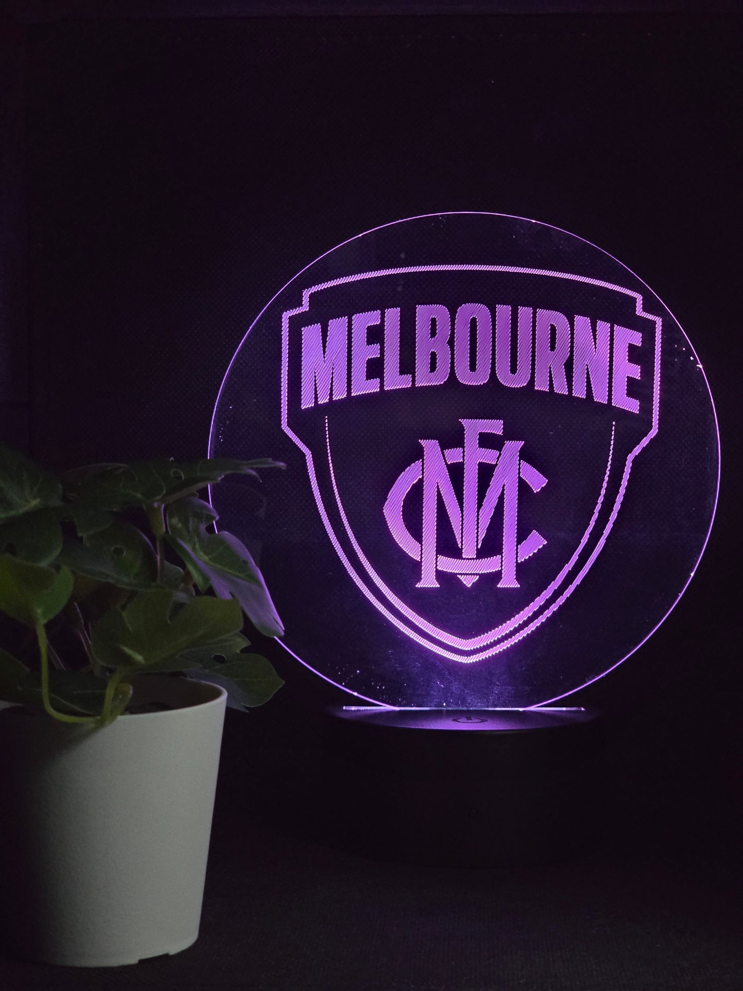 MELBOURNE DEMONS NIGHT LIGHT 8 COLOURS LED LAMP