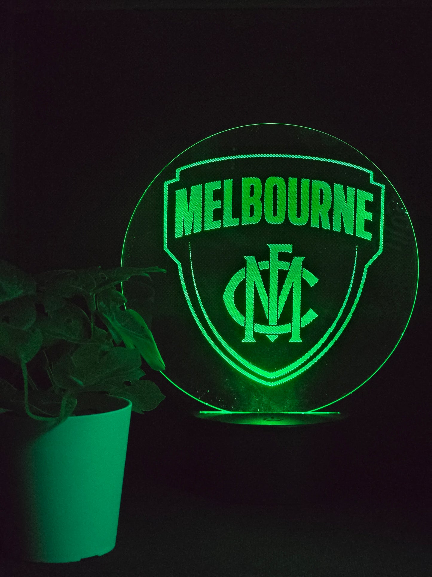 MELBOURNE DEMONS NIGHT LIGHT 8 COLOURS LED LAMP