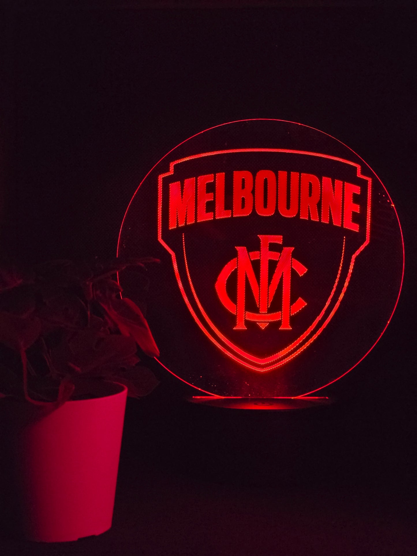 MELBOURNE DEMONS NIGHT LIGHT 8 COLOURS LED LAMP