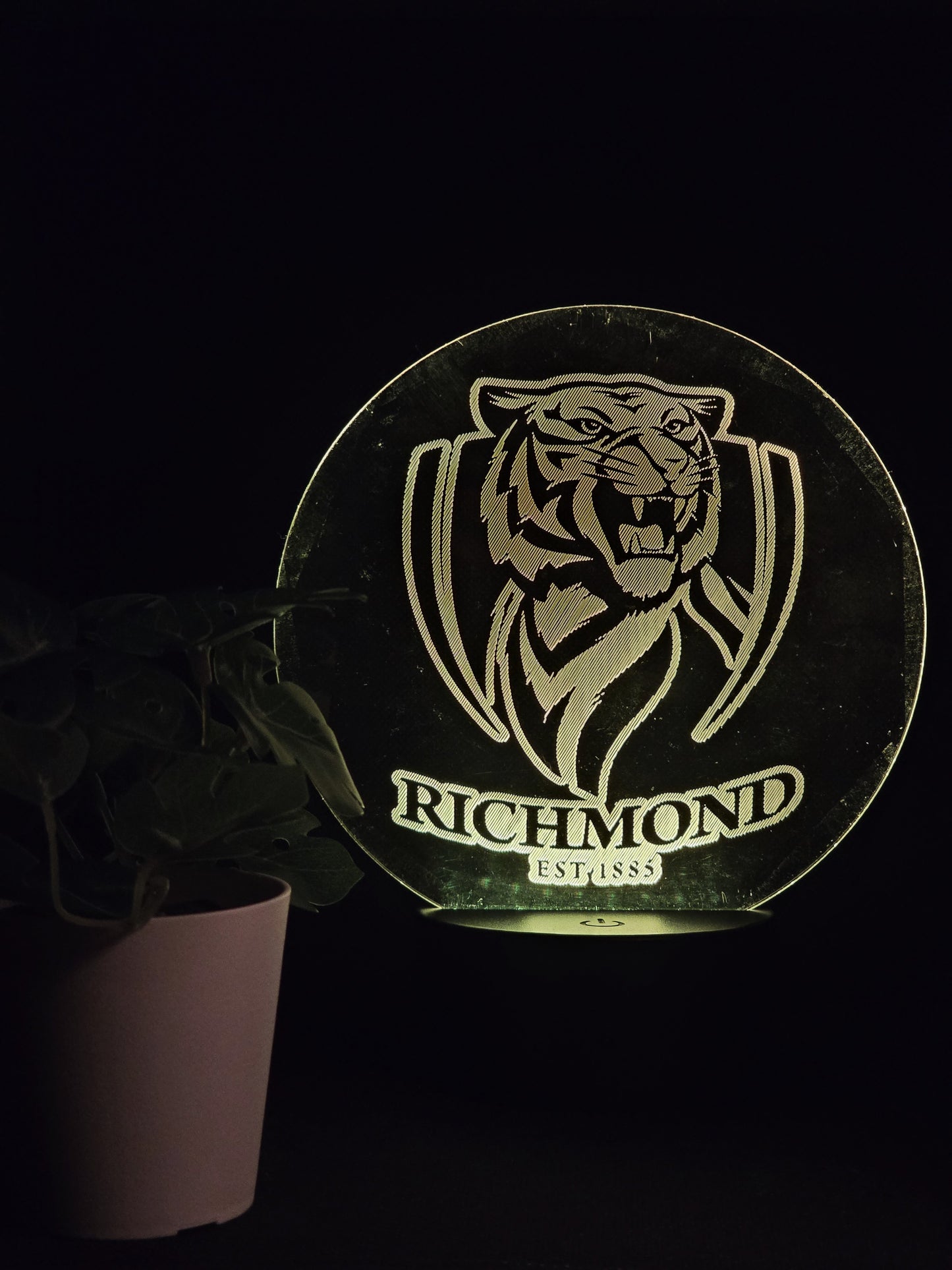 RICHMOND TIGERS NIGHT LIGHT 8 COLOURS LED LAMP