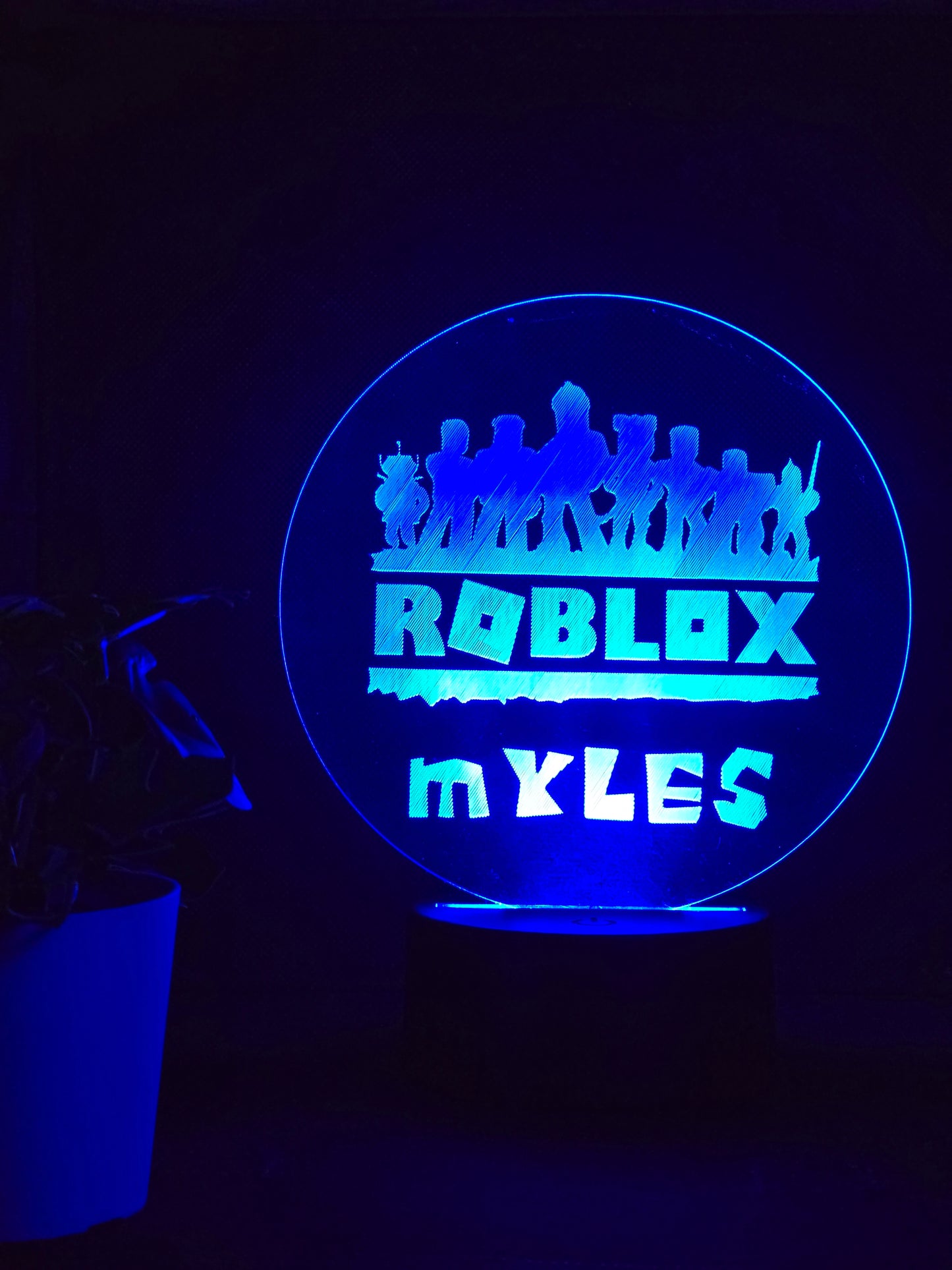 PERSONALISED ROBLOX NIGHT LIGHT 8 COLOURS LED LAMP