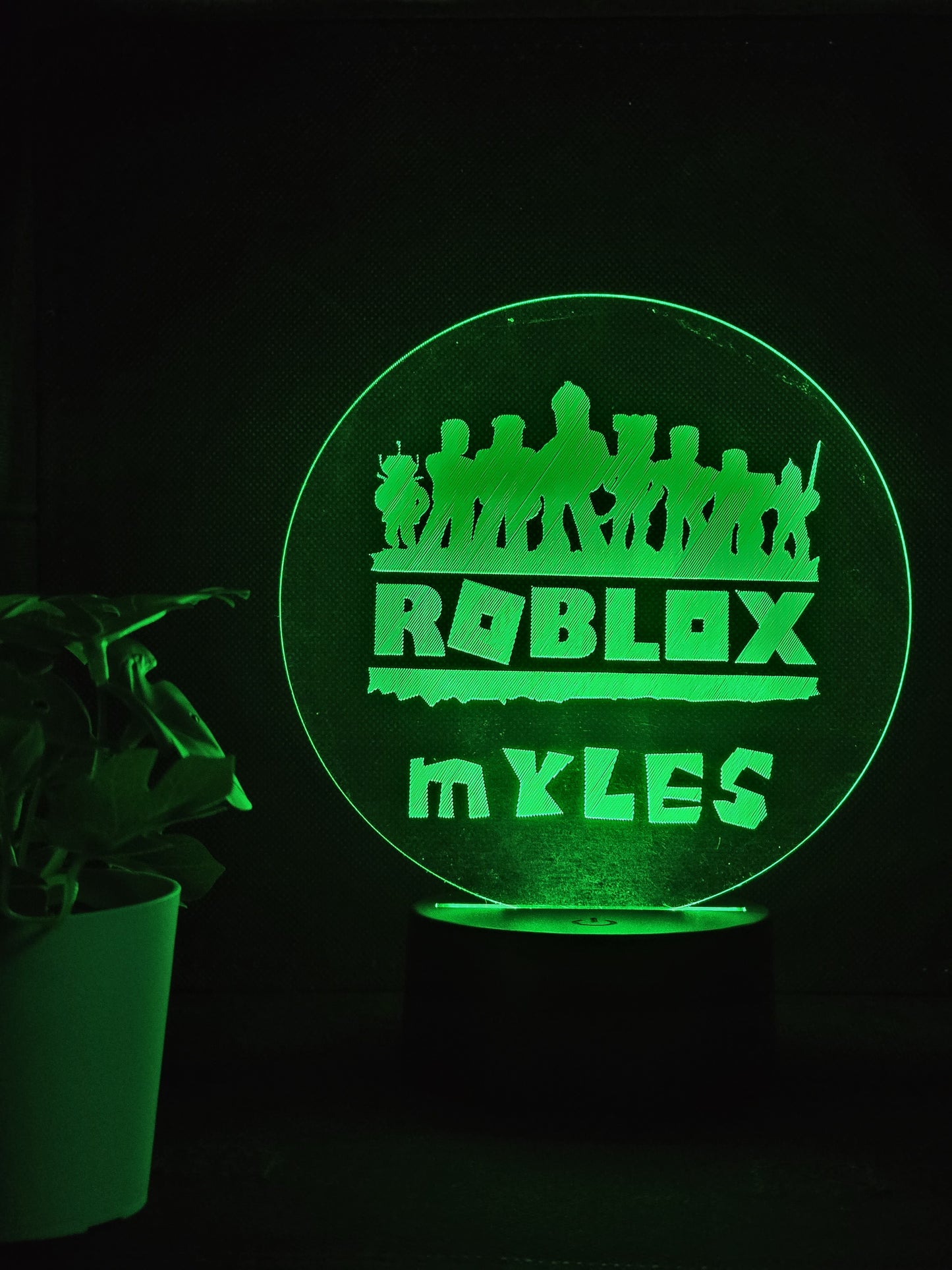 PERSONALISED ROBLOX NIGHT LIGHT 8 COLOURS LED LAMP