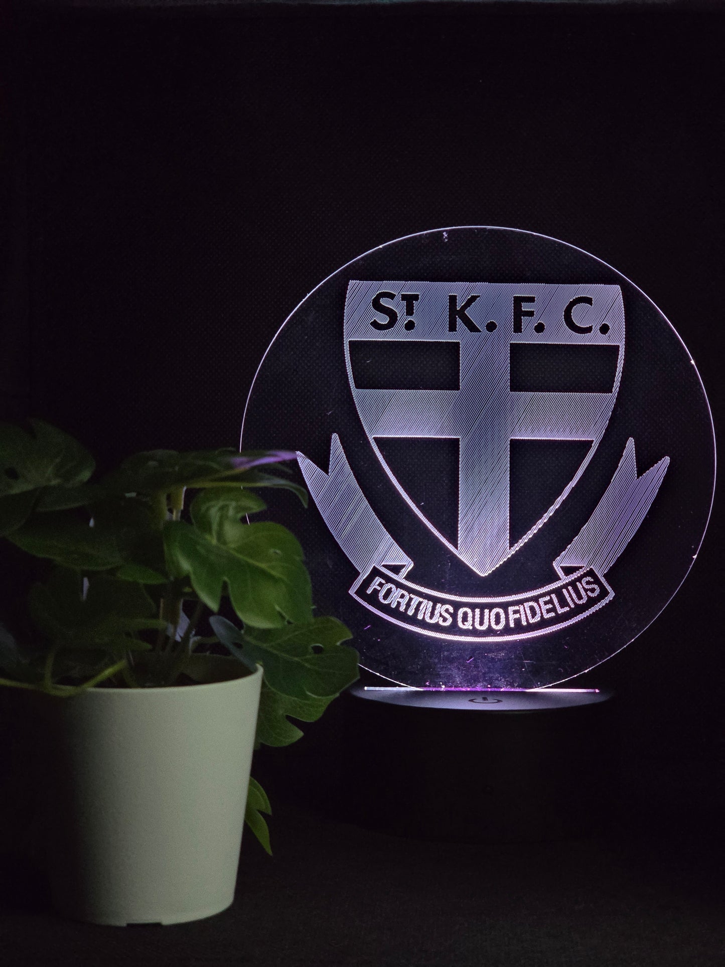 ST KILDA SAINTS NIGHT LIGHT 8 COLOURS LED LAMP