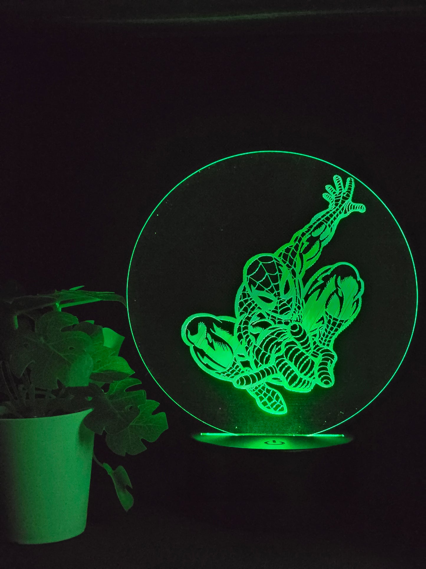 SPIDERMAN NIGHT LIGHT 8 COLOURS LED LAMP