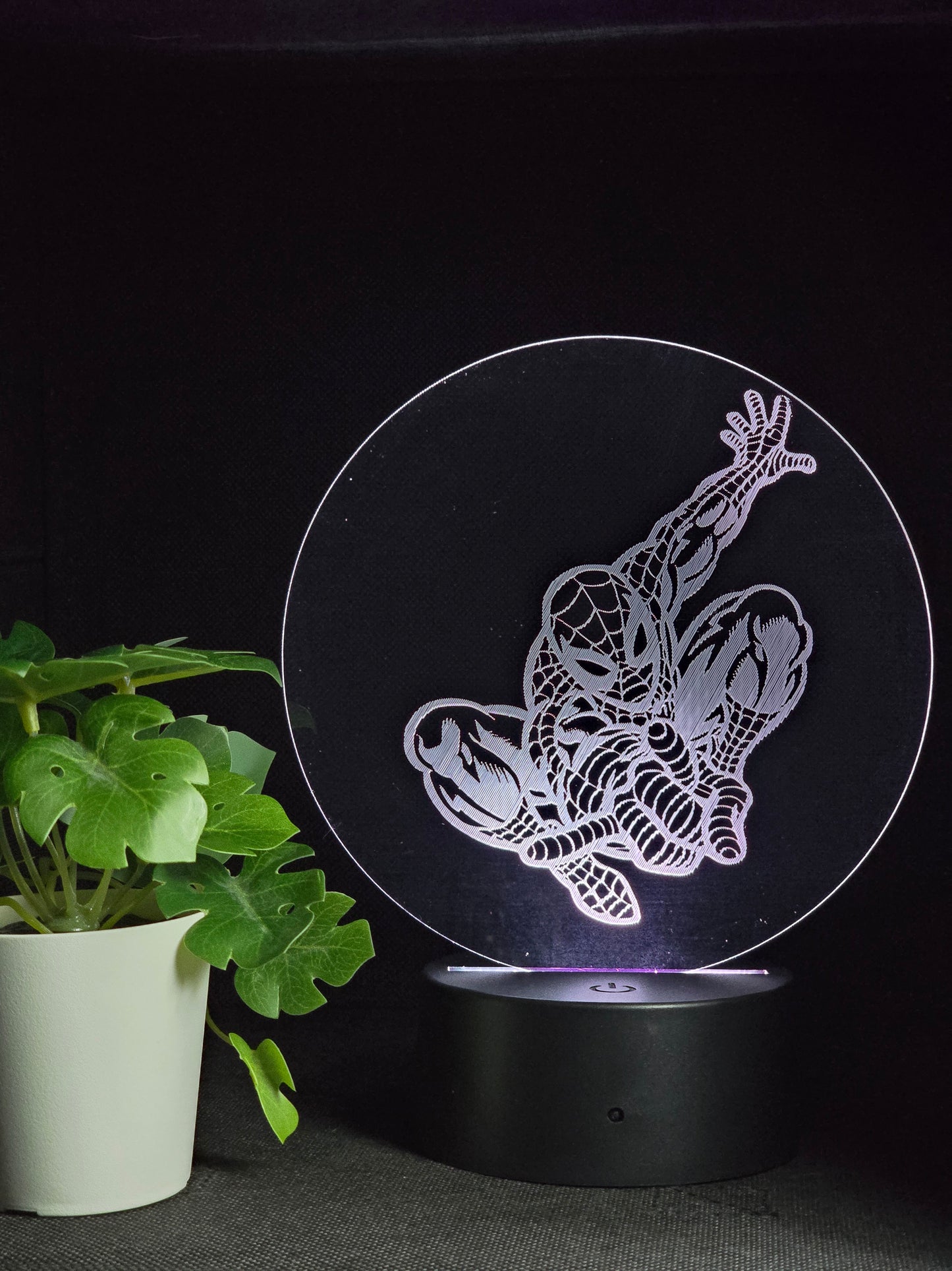 SPIDERMAN NIGHT LIGHT 8 COLOURS LED LAMP