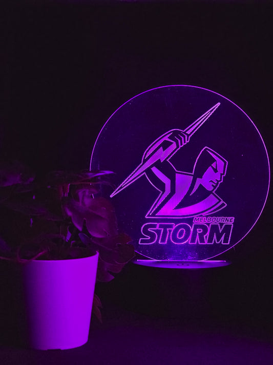 MELBOURNE STORM NIGHT LIGHT 8 COLOURS LED LAMP