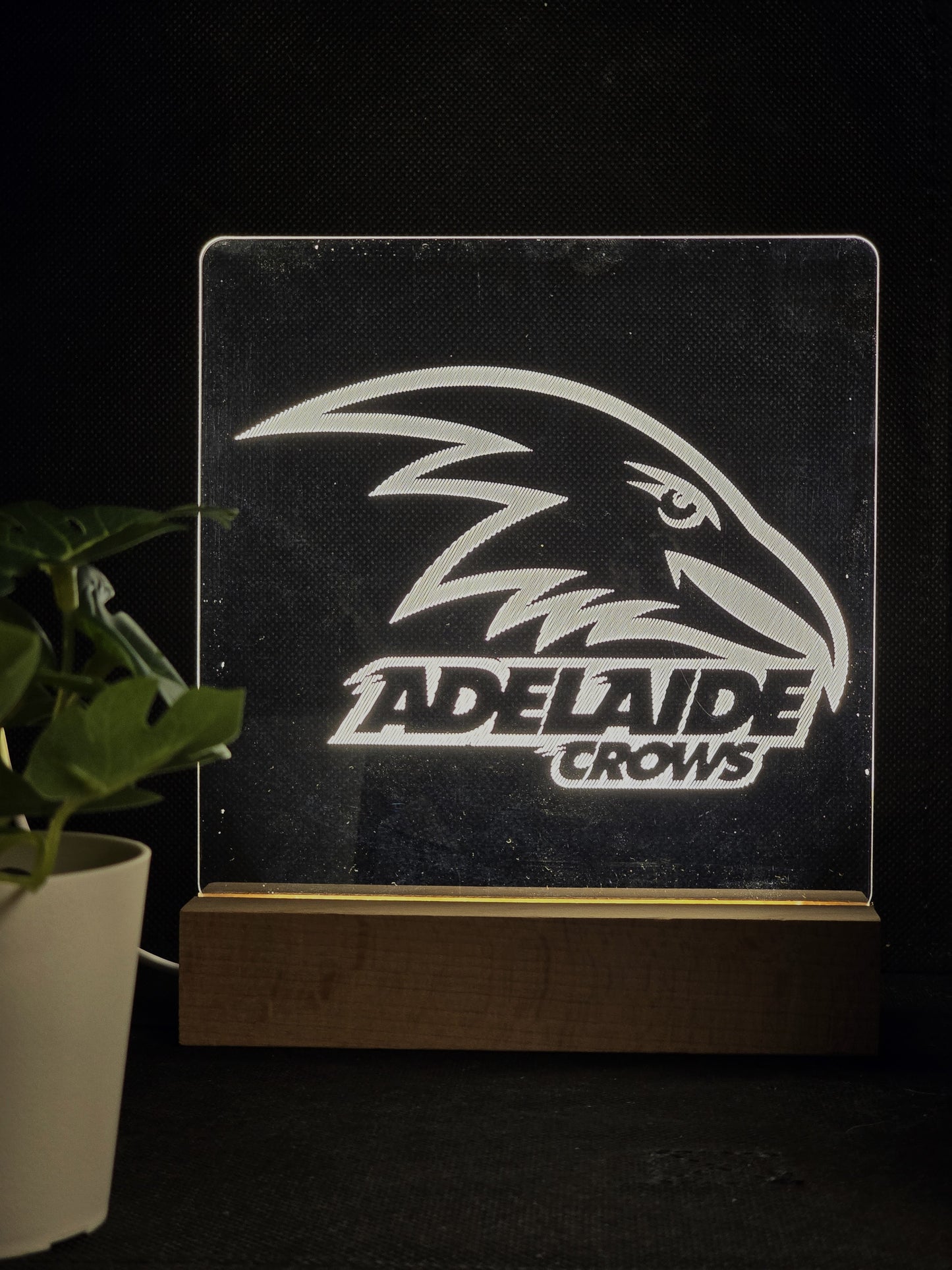 ADELAIDE CROWS NIGHT LIGHT WARM WHITE LED LAMP
