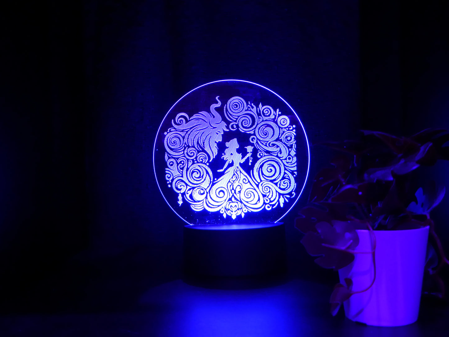 BEAUTY AND THE BEAST NIGHT LIGHT 8 COLOURS LED LAMP
