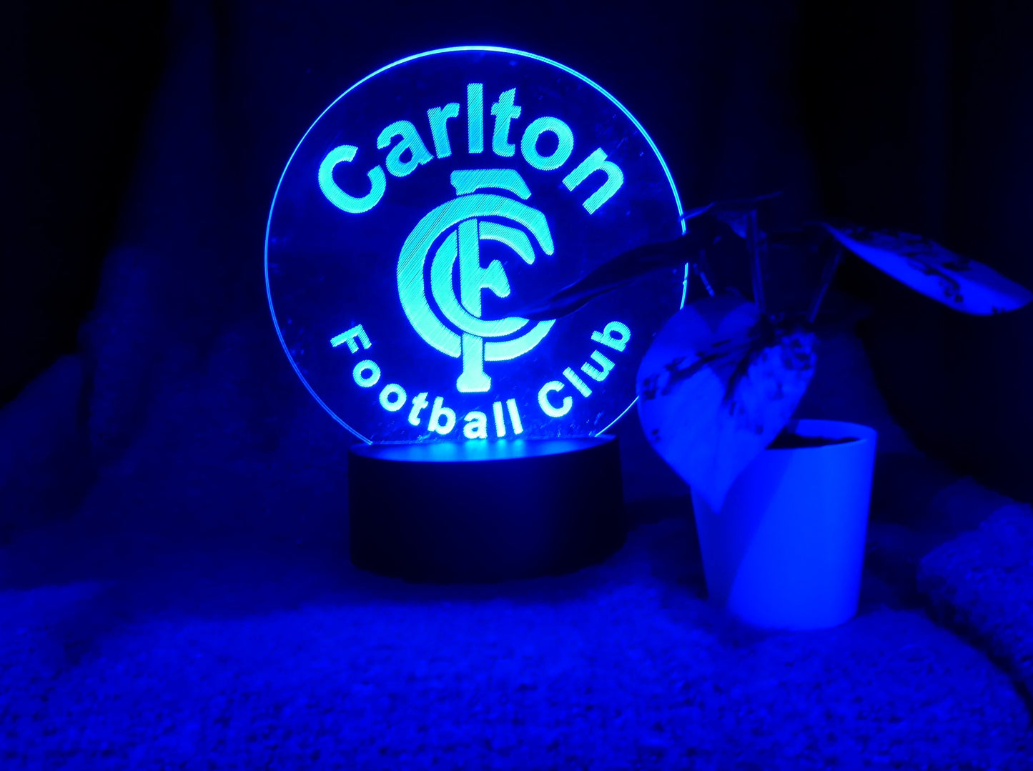 CARLTON BLUES NIGHT LIGHT 8 COLOURS LED LAMP