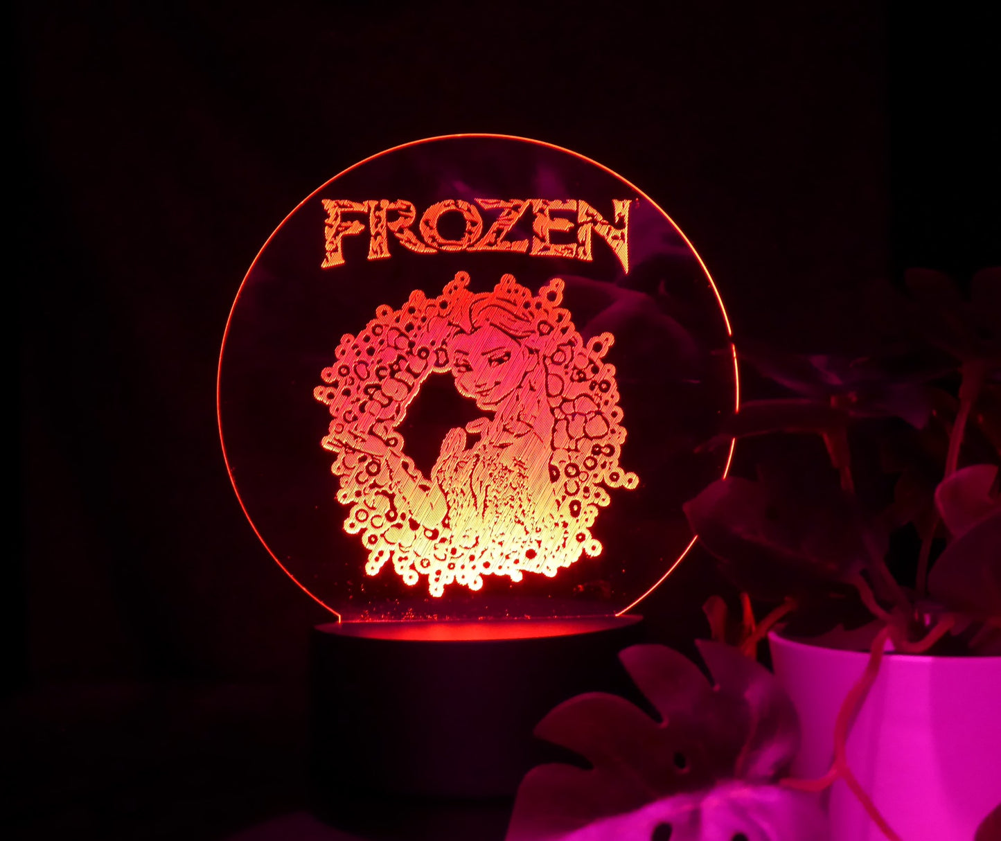 FROZEN NIGHT LIGHT 8 COLOURS LED LAMP