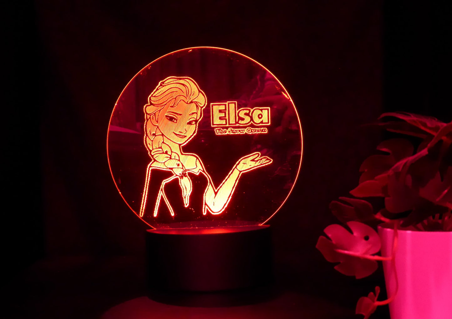 FROZEN ELSA NIGHT LIGHT 8 COLOURS LED LAMP