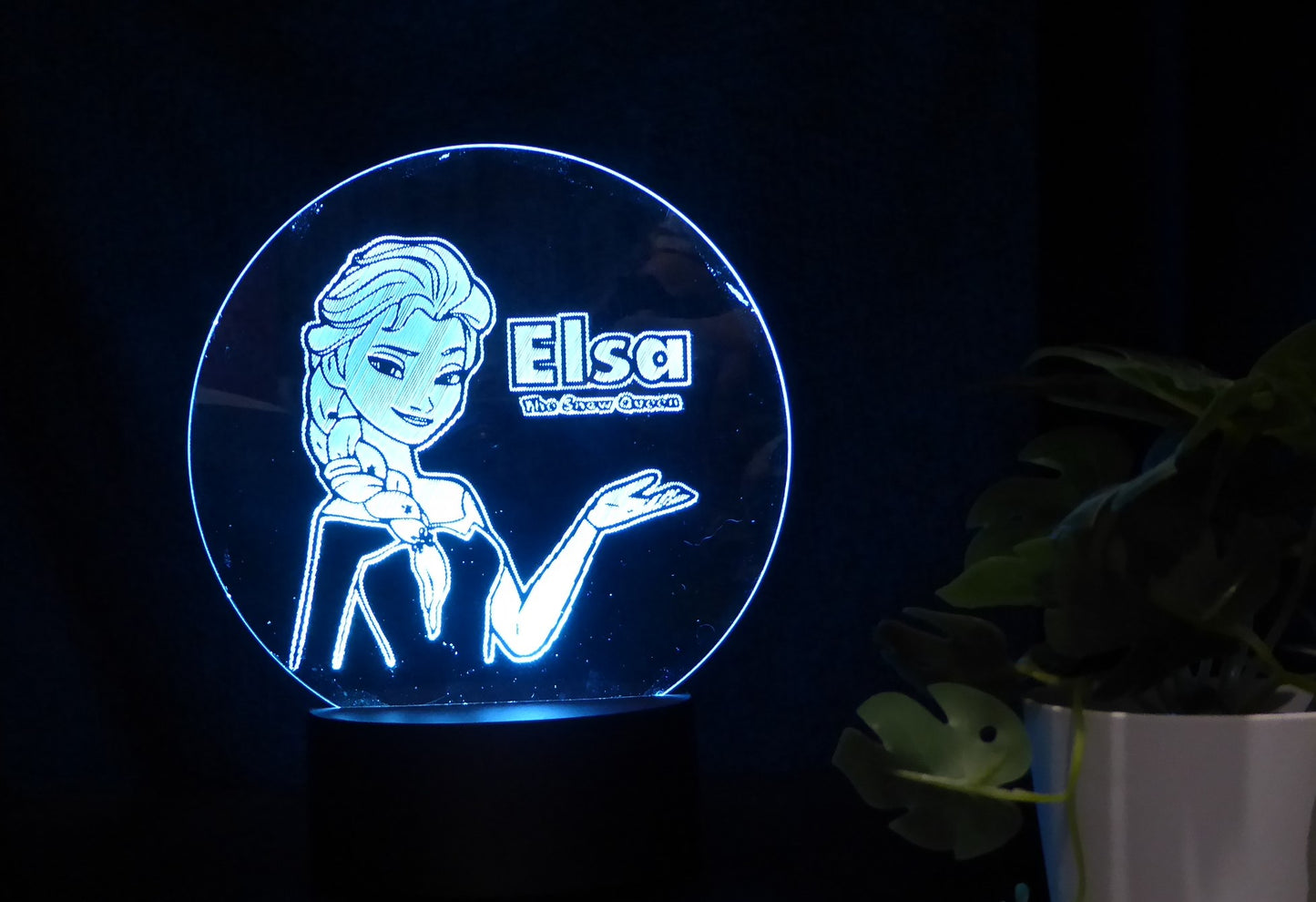 FROZEN ELSA NIGHT LIGHT 8 COLOURS LED LAMP