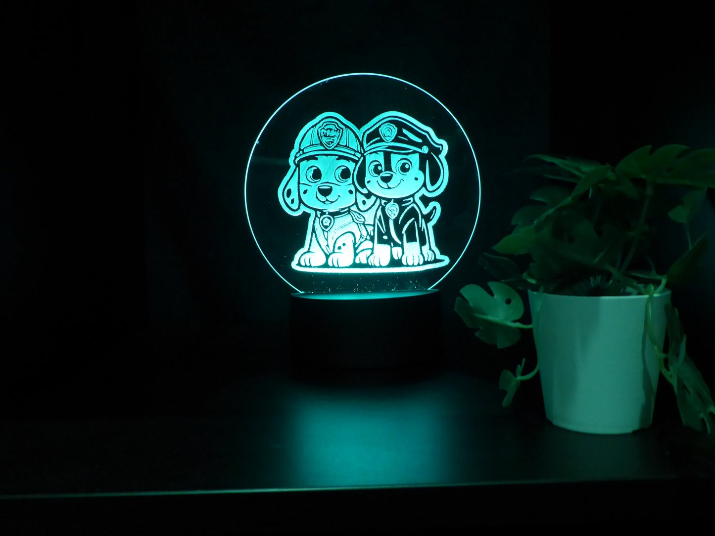 PAW PATROL NIGHT LIGHT 8 COLOURS LED LAMP