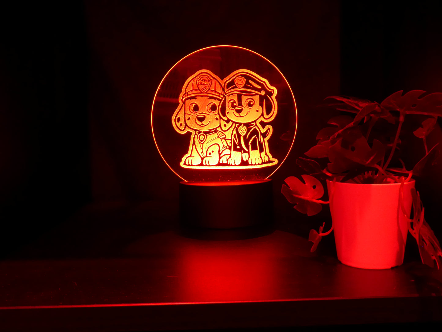 PAW PATROL NIGHT LIGHT 8 COLOURS LED LAMP