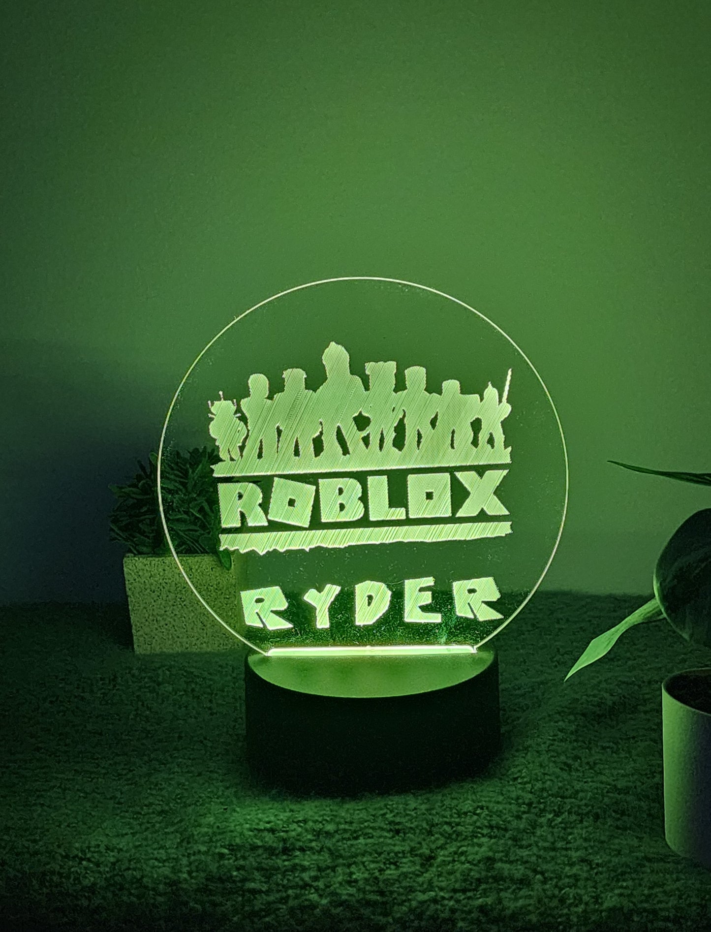 PERSONALISED ROBLOX NIGHT LIGHT 8 COLOURS LED LAMP