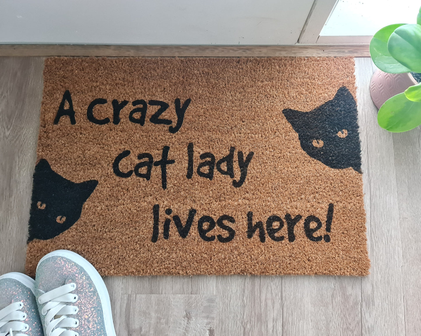 CRAZY CAT LADY CUSTOM DOOR MAT