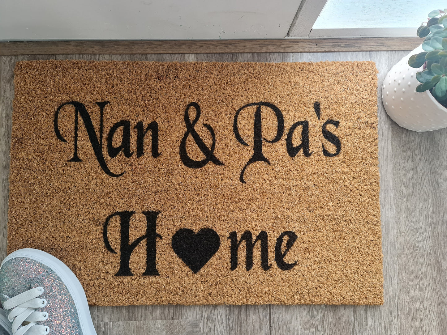 GRANDPARENTS HOME PERSONALISED DOOR MAT