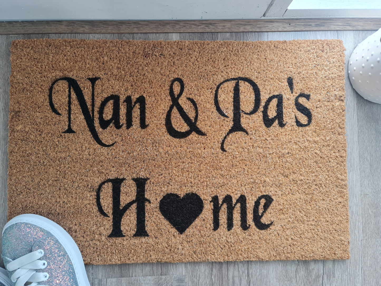 GRANDPARENTS HOME PERSONALISED DOOR MAT