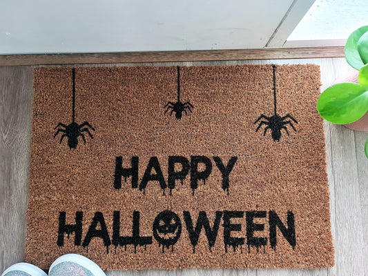 HAPPY HALLOWEEN FUN CUSTOM DOOR MAT