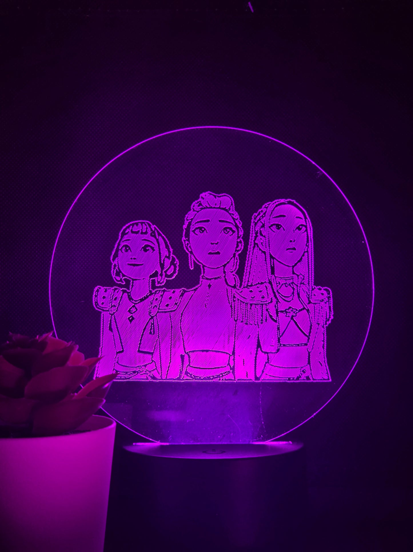 KPOP Demon Hunters Night Light 8 Colours LED Lamp