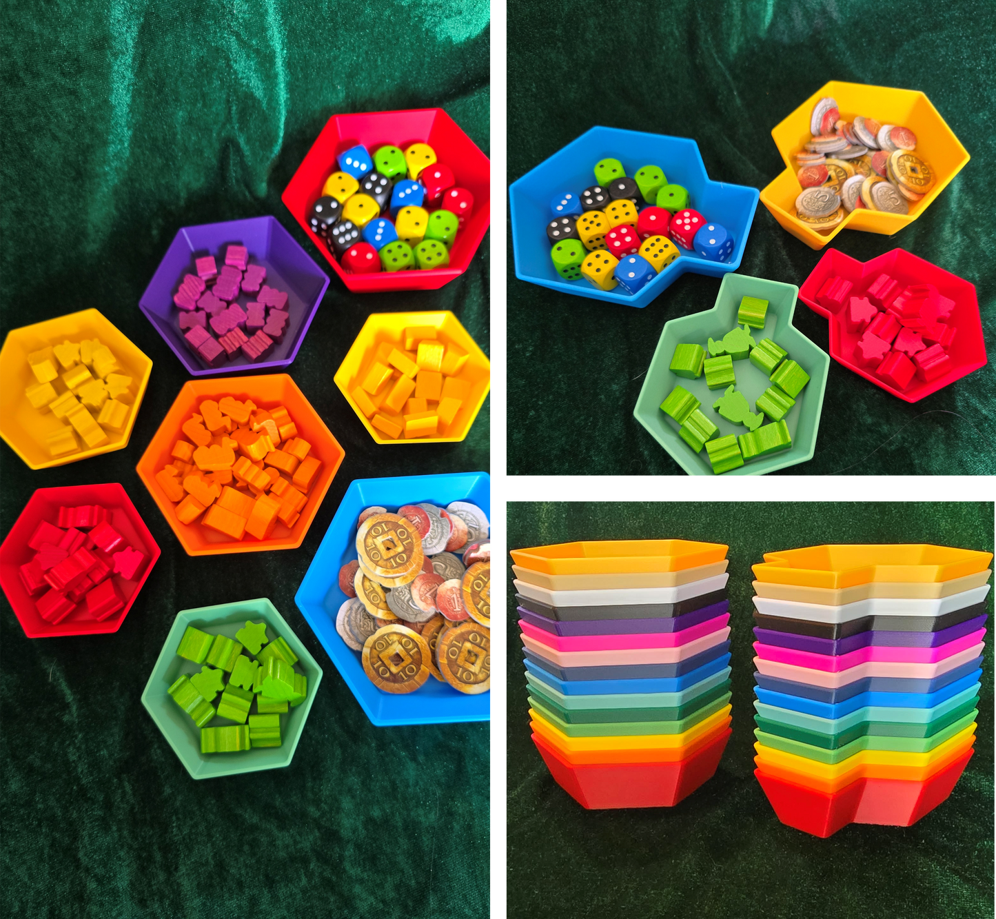 Board Game Token Trays | Multiple Sizes | Funnel or No Funnel