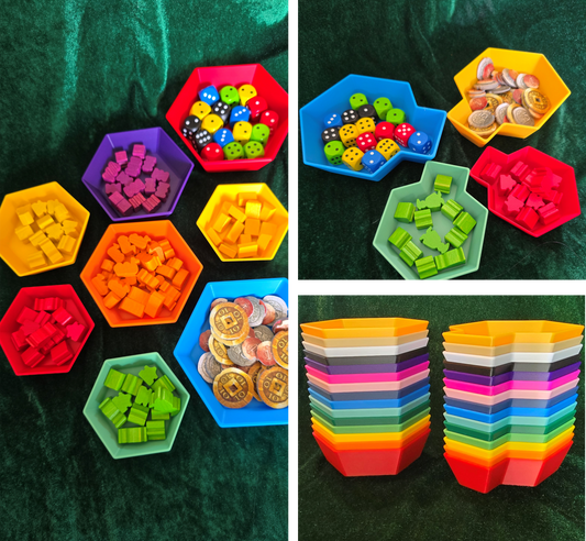 Board Game Token Trays | Multiple Sizes | Funnel or No Funnel