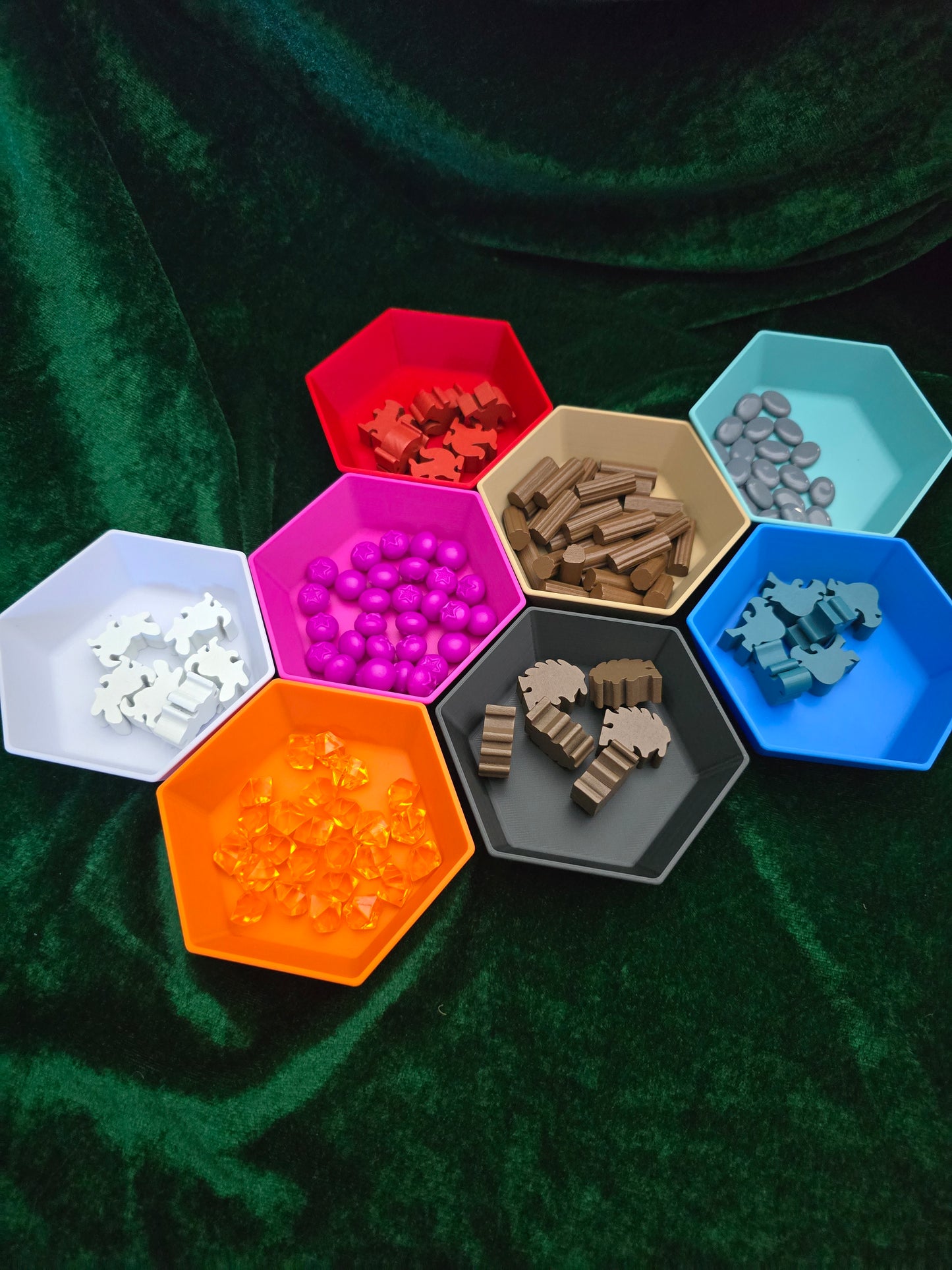 Stackable Board Game Piece Token Holder Tray