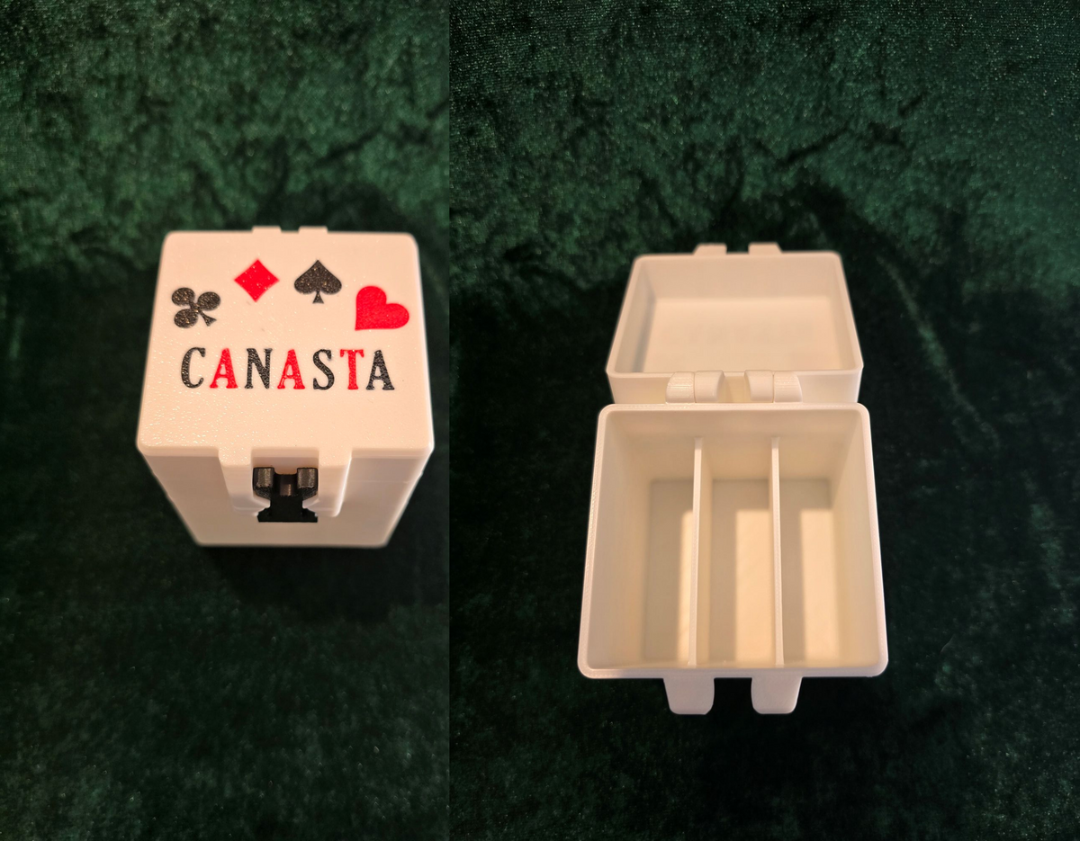 Canasta Game Card Box Holder