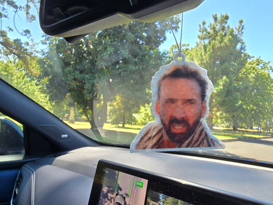 NICOLAS CAGE MEME CAR AIR FRESHENER