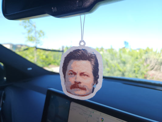 RON SWANSON CAR AIR FRESHENER