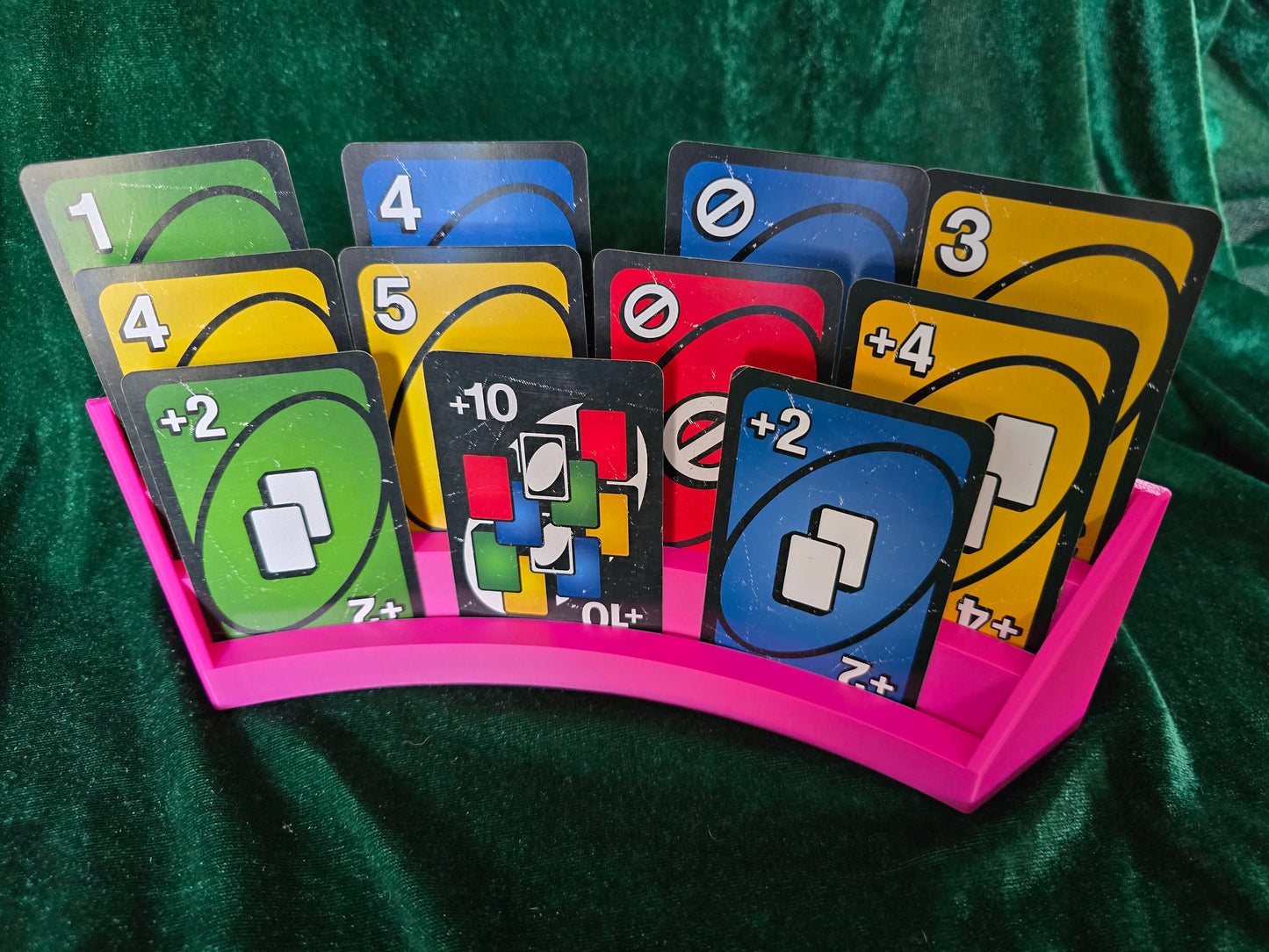 Large Curved Playing Card Holder Stand - 3 Tiers