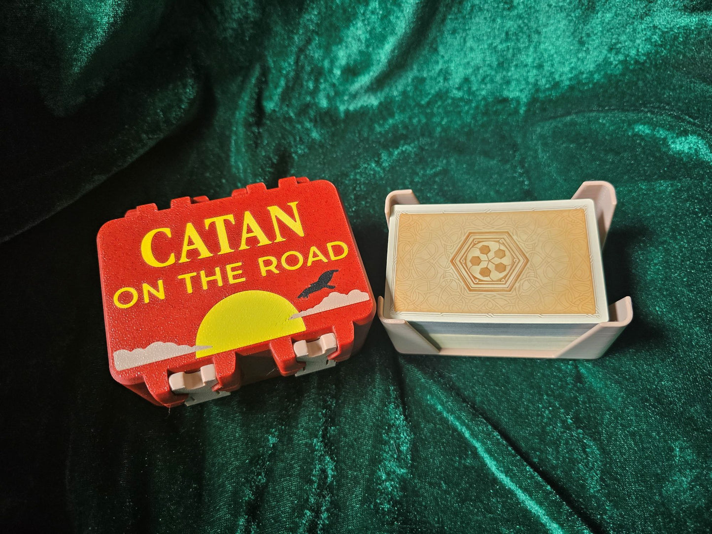 Catan on the Road Card Box Holder