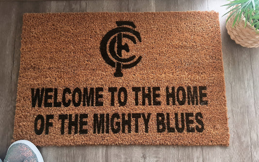 Carlton Blues Custom Door Mat