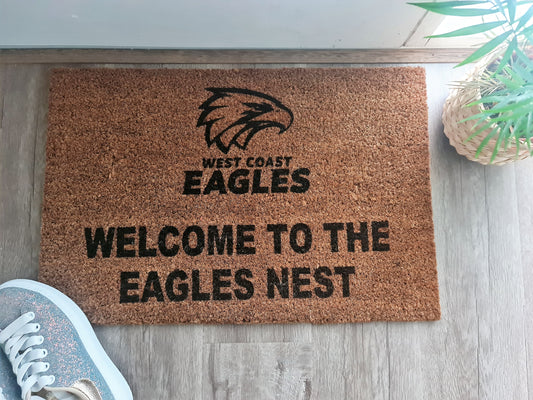 West Coast Eagles Custom Door Mat